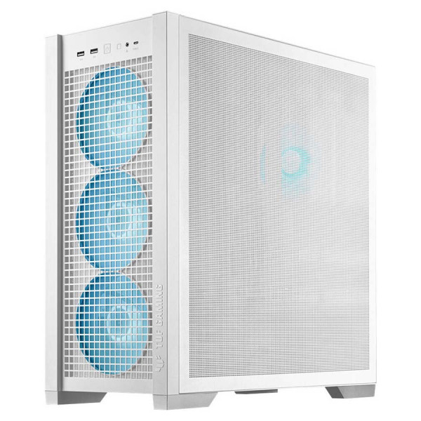 ASUS TUF Gaming GT302 Mid-Tower Case 4x 140mm ARGB Fans Hidden-Connector Motherboard support - White ASUS TUF Gaming GT302 Mid-Tower Case 4x 140mm ARGB Fans Hidden-Connector Motherboard support - White