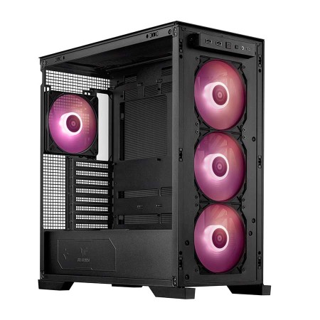 ASUS TUF Gaming GT302 Mid-Tower Case with 4x 140mm ARGB Fans and Hidden-Connector Motherboard Support - Black ASUS TUF Gaming GT302 Mid-Tower Case with 4x 140mm ARGB Fans and Hidden-Connector Motherboard Support - Black
