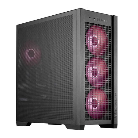 ASUS TUF Gaming GT302 Mid-Tower Case with 4x 140mm ARGB Fans and Hidden-Connector Motherboard Support - Black ASUS TUF Gaming GT302 Mid-Tower Case with 4x 140mm ARGB Fans and Hidden-Connector Motherboard Support - Black