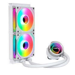 ليان لي غالاهاد II الاصدار الثاني مقاس 240 ملم مبرد مائي احترافي يدعم مراوح نوع SL-INF - أبيض 