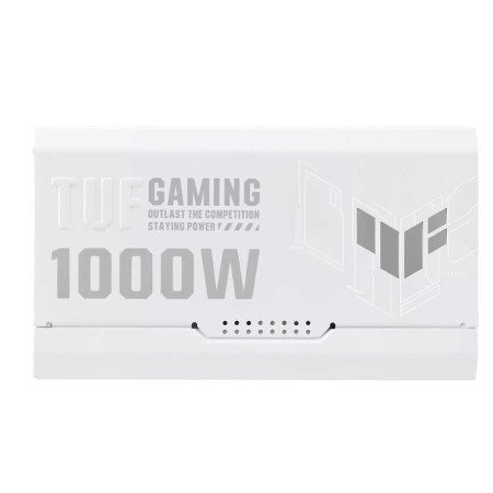ASUS TUF Gaming power supply, 1000 Watt, Fully modular design, 80 PLUS Gold, ATX 3.1 and PCIe 5.0 - White Edition ASUS TUF Gaming power supply, 1000 Watt, Fully modular design, 80 PLUS Gold, ATX 3.1 and PCIe 5.0 - White Edition