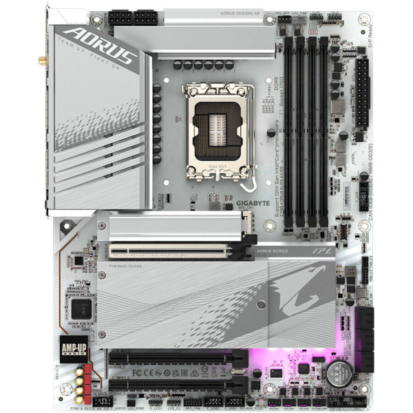 جيجابايت اوروس ايليت ايس LGA 1700 - DDR5 - WiFi-6E - Z790 AX مذربورد اصدار ابيض جيجابايت اوروس ايليت ايس LGA 1700 - DDR5 - WiFi-6E - Z790 AX مذربورد اصدار ابيض