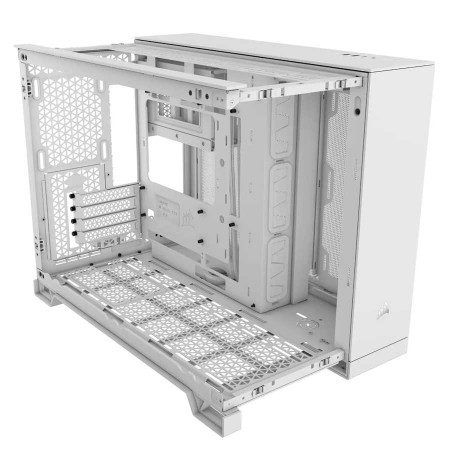 CORSAIR 2500D Airflow Mid-Tower Dual Chamber Gaming  Mini-ITX -  Micro-ATX Case - White