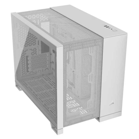 CORSAIR 2500D Airflow Mid-Tower Dual Chamber Gaming  Mini-ITX -  Micro-ATX Case - White