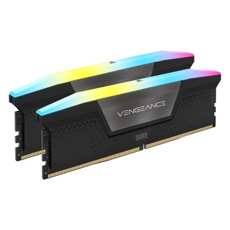 MEMORY DESKTOP CORSAIR VENGEANCE RGB 16GB (2X8GB) DDR5 5200MHz, CL40, RGB via iCUE software, intel XMP 3.0 - Black MEMORY DESKTOP CORSAIR VENGEANCE RGB 16GB (2X8GB) DDR5 5200MHz, CL40, RGB via iCUE software, intel XMP 3.0 - Black