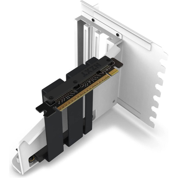 NZXT Vertical GPU Mounting Kit - PCIe 4.0x16 Riser - White NZXT Vertical GPU Mounting Kit - PCIe 4.0x16 Riser - White