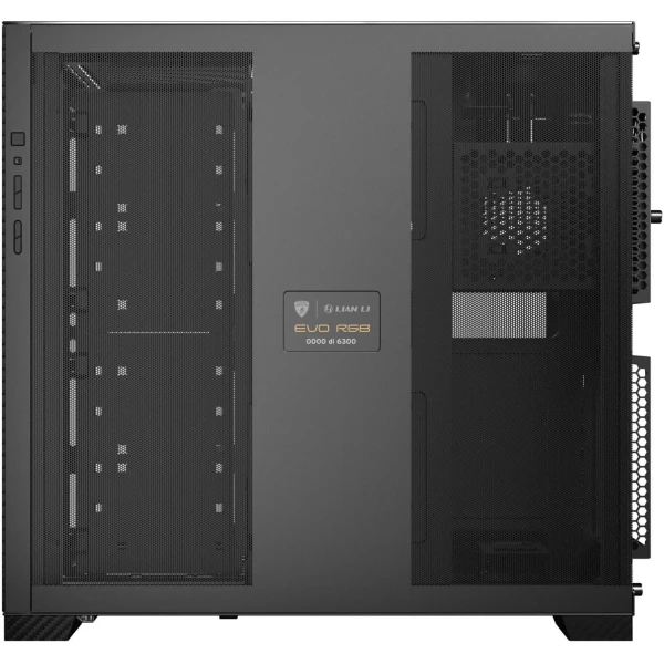 LIAN LI O11D Evo RGB Automobili Lamborghini Edition Mid-Tower ATX CASE with 5 inch Display screen - Black