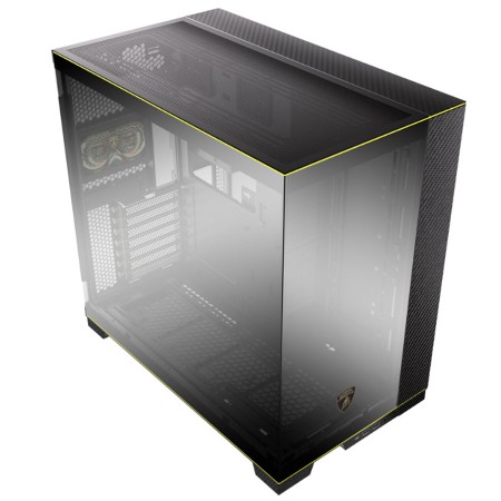 LIAN LI O11D Evo RGB Automobili Lamborghini Edition Mid-Tower ATX CASE with 5 inch Display screen - Black