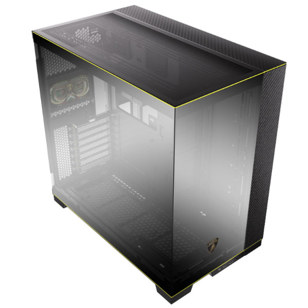 LIAN LI O11D Evo RGB Automobili Lamborghini Edition Mid-Tower ATX CASE with 5 inch Display screen - Black LIAN LI O11D Evo RGB Automobili Lamborghini Edition Mid-Tower ATX CASE with 5 inch Display screen - Black
