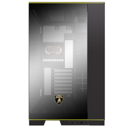 ليان لي O11 ايفو RGB اوتو اصدار لامبورجيني كيس كمبيوتر بشاشة خلفية 5 انش - اسود