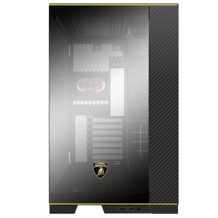 LIAN LI O11D Evo RGB Automobili Lamborghini Edition Mid-Tower ATX CASE with 5 inch Display screen - Black