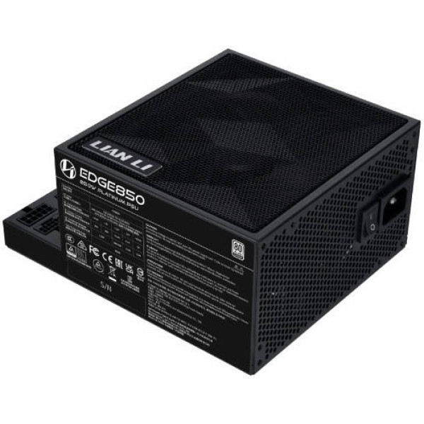 LIAN LI EDGE L-Shape Design Fully Mod : Power Supply 850W 80+ Platinum - ATX 3.1 - Black LIAN LI EDGE L-Shape Design Fully Mod : Power Supply 850W 80+ Platinum - ATX 3.1 - Black