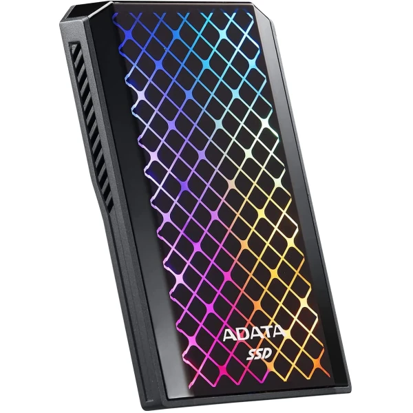 اي داتا 512جيجابايت هاردسك SSD خارجي بسرعة 2000ميجابايت/الثانية مع اضاءة اي داتا 512جيجابايت هاردسك SSD خارجي بسرعة 2000ميجابايت/الثانية مع اضاءة