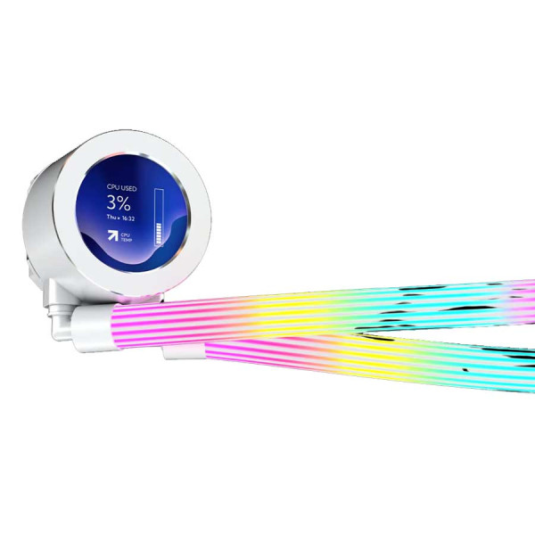 قيم اون كراكن N360 مبرد مائي احترافي 360mm RGB مع شاشة - ابيض قيم اون كراكن N360 مبرد مائي احترافي 360mm RGB مع شاشة - ابيض