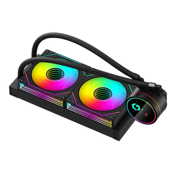 قيم اون كراكن A380 مبرد مائي احترافي 240mm RGB مع شاشة - اسود قيم اون كراكن A380 مبرد مائي احترافي 240mm RGB مع شاشة - اسود
