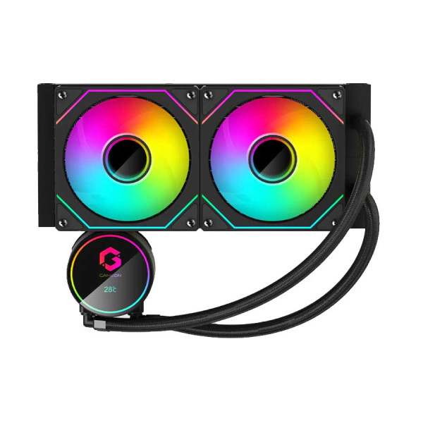 قيم اون كراكن A380 مبرد مائي احترافي 240mm RGB مع شاشة - اسود قيم اون كراكن A380 مبرد مائي احترافي 240mm RGB مع شاشة - اسود