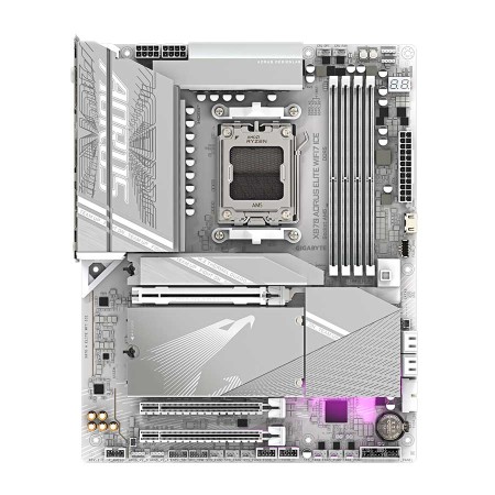 لوحة أم احترافية X870 AORUS Elite ICE WIFI 7, مقاس ATX, تدعم معالجات AMD AM5 , وايفاي 7, بلوتوث 5.4, تدعم منافذ PCIe 5.0 - أبيض لوحة أم احترافية X870 AORUS Elite ICE WIFI 7, مقاس ATX, تدعم معالجات AMD AM5 , وايفاي 7, بلوتوث 5.4, تدعم منافذ PCIe 5.0 - أبيض