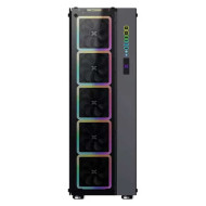 XIGMATEK Elysium II Temp - Glass Gaming Full Tower E-ATX Case 13x RGB Fans -Black