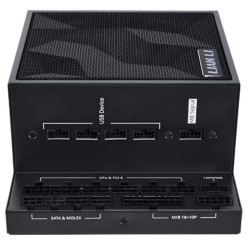 LIAN LI EDGE L-Shape Design Fully Mod : Power Supply 1000W 80+ Platinum - ATX 3.1 - Black 