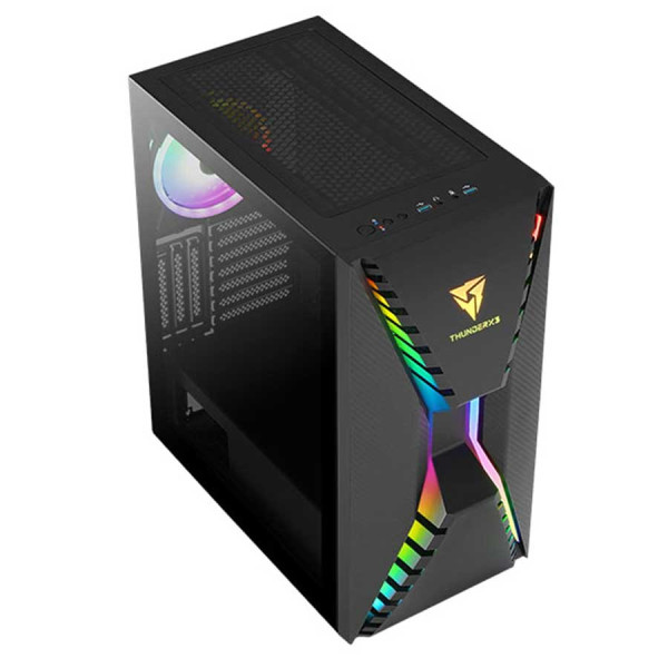 AEROCOOL Cronus ARGB Temp -Glass ATX Mid Tower Case - Black AEROCOOL Cronus ARGB Temp -Glass ATX Mid Tower Case - Black