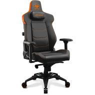 COUGAR Armor EVO gaming chair, Magnetic neck pillow, 4D adjustable armrests, Class-4 gas lift, PVC leather, up to 160kg - Blk/Orange