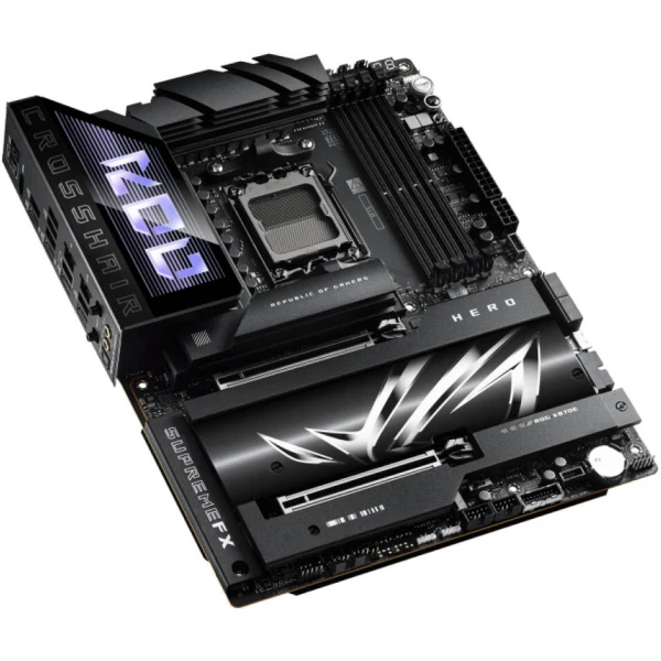 أسوس ار او جي كروسهير X870E هيرو وايفاي AM5 - DDR5 - 7 مذربورد أسوس ار او جي كروسهير X870E هيرو وايفاي AM5 - DDR5 - 7 مذربورد