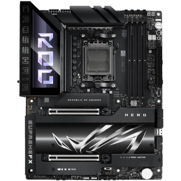 أسوس ار او جي كروسهير X870E هيرو وايفاي AM5 - DDR5 - 7 مذربورد أسوس ار او جي كروسهير X870E هيرو وايفاي AM5 - DDR5 - 7 مذربورد