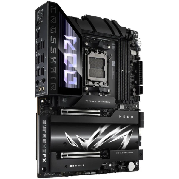 أسوس ار او جي كروسهير X870E هيرو وايفاي AM5 - DDR5 - 7 مذربورد أسوس ار او جي كروسهير X870E هيرو وايفاي AM5 - DDR5 - 7 مذربورد