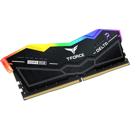 TEAMGROUP T-Force Delta RGB 64GB (2x32GB) DDR5 6000MHz CL38 - Black TEAMGROUP T-Force Delta RGB 64GB (2x32GB) DDR5 6000MHz CL38 - Black