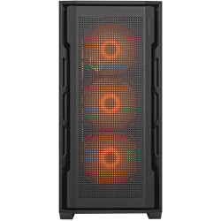 كوغر يونيفيس كيس للكمبيوتر بواجهه شبكية مع 4 مراوح مضيئة - اسود 