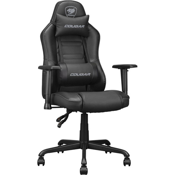 Cougar Fusion S Multi-Purpose Leather Gaming Chair - Black Cougar Fusion S Multi-Purpose Leather Gaming Chair - Black
