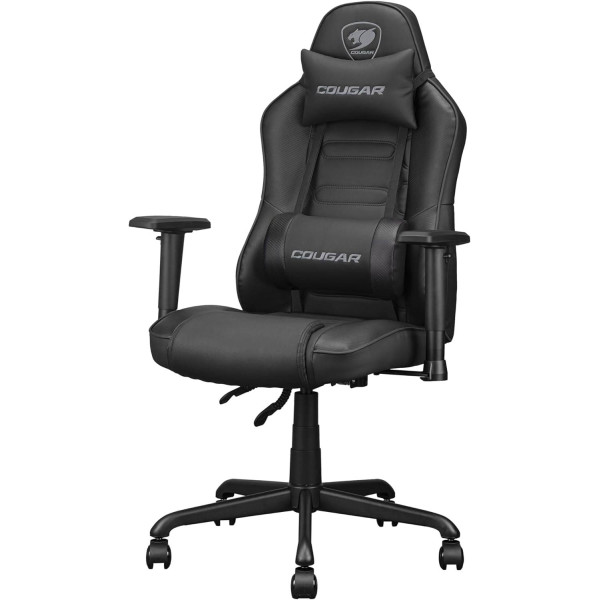 Cougar Fusion S Multi-Purpose Leather Gaming Chair - Black Cougar Fusion S Multi-Purpose Leather Gaming Chair - Black