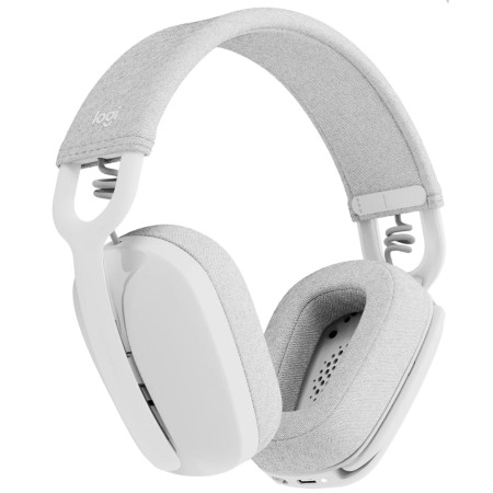Wireless Gaming Headset Logitech Zone Vibe 100 ,ong battery life: up to 18 hours ,Noise-cancelling microphone - Off White Wireless Gaming Headset Logitech Zone Vibe 100 ,ong battery life: up to 18 hours ,Noise-cancelling microphone - Off White