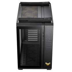 اسوس توف GT502 بلس كيس للكمبيوتر بحامل يد مع 4 مراوح مضيئة  - اسود