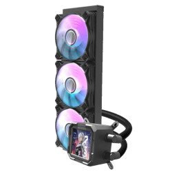 مبرد مائي للكمبيوتر دارك فلاش DV360S 360 ملم مع شاشة LCD - اسود مبرد مائي للكمبيوتر دارك فلاش DV360S 360 ملم مع شاشة LCD - اسود