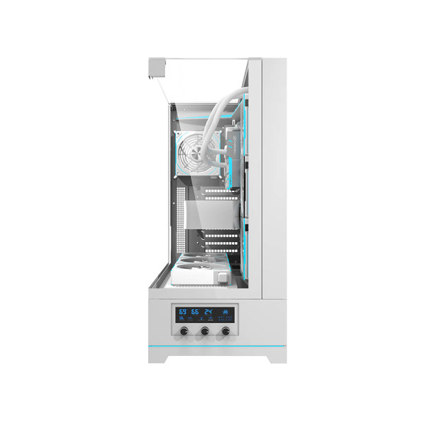 دارك فلاش DY450L PRO كيس كمبيوتر زجاجي للالعاب يدعم USB Type-C امامي - ابيض دارك فلاش DY450L PRO كيس كمبيوتر زجاجي للالعاب يدعم USB Type-C امامي - ابيض