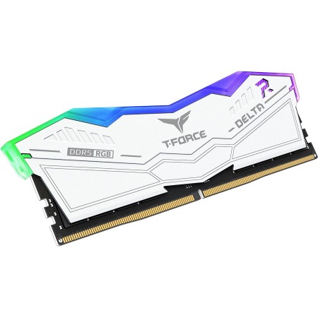 تيم قروب تي فورس دلتا ذاكرة عشوائية 32G DDR5 بسرعة 6200Mhz - ابيض