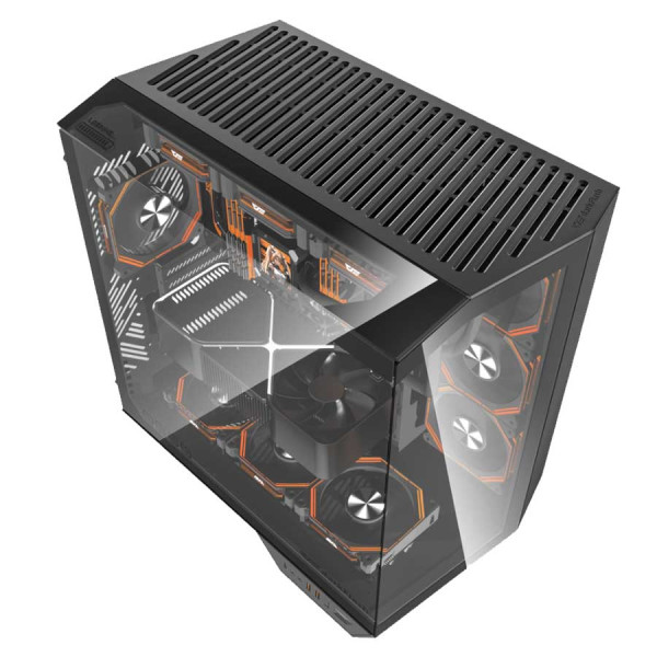 Darkflash Arcee DY470 Temp-Glass ATX Mid Tower Case 4xARGB Fan - Black Darkflash Arcee DY470 Temp-Glass ATX Mid Tower Case 4xARGB Fan - Black