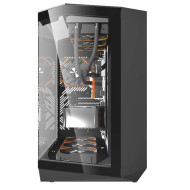 Darkflash Arcee DY470 Temp-Glass ATX Mid Tower Case  4xARGB Fan - Black