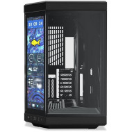 هايتي Y70 انفينيتي بشاشة لمس زاوية كيس زجاجي للكمبيوتر - اسود 