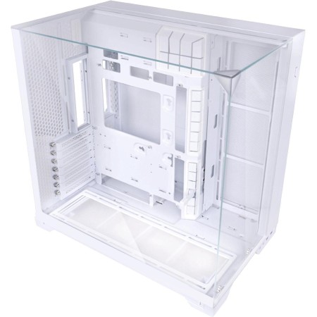 Lian Li O11 Vision Compact Case - 3-Side Tempered Glass - Aluminum - White