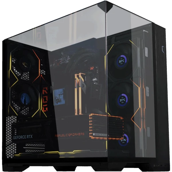 LIAN LI O11 Vision Compact ATX Mid Tower Gaming Case - Black LIAN LI O11 Vision Compact ATX Mid Tower Gaming Case - Black