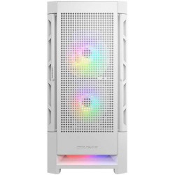 Cougar AirFace Mid Tower Gaming ATX Case RGB - With 3 Fans - White Cougar AirFace Mid Tower Gaming ATX Case RGB - With 3 Fans - White