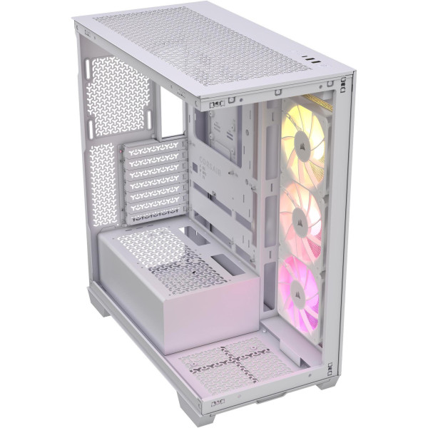 Corsair 3500X Mid-Tower ATX PC Case With 3 fans RGB - White Corsair 3500X Mid-Tower ATX PC Case With 3 fans RGB - White