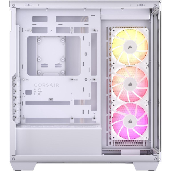 Corsair 3500X Mid-Tower ATX PC Case With 3 fans RGB - White Corsair 3500X Mid-Tower ATX PC Case With 3 fans RGB - White