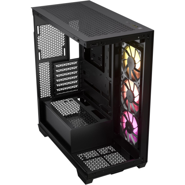 Corsair 3500X Mid-Tower ATX PC Case With 3 fans RGB - Black Corsair 3500X Mid-Tower ATX PC Case With 3 fans RGB - Black