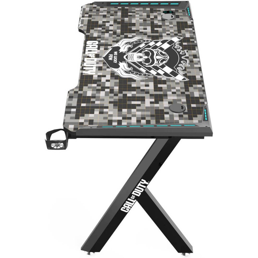 Computer Desk Pad Cod GAMEON COD HAWKSBILL Series Light 120cm Gaming Desk with Mouse pad ...