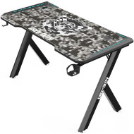 GAMEON COD HAWKSBILL Series Light 120cm Gaming Desk with Mouse pad  - Black/Gray