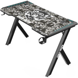 GAMEON COD HAWKSBILL Series Light 120cm Gaming Desk with Mouse pad  - Black/Gray