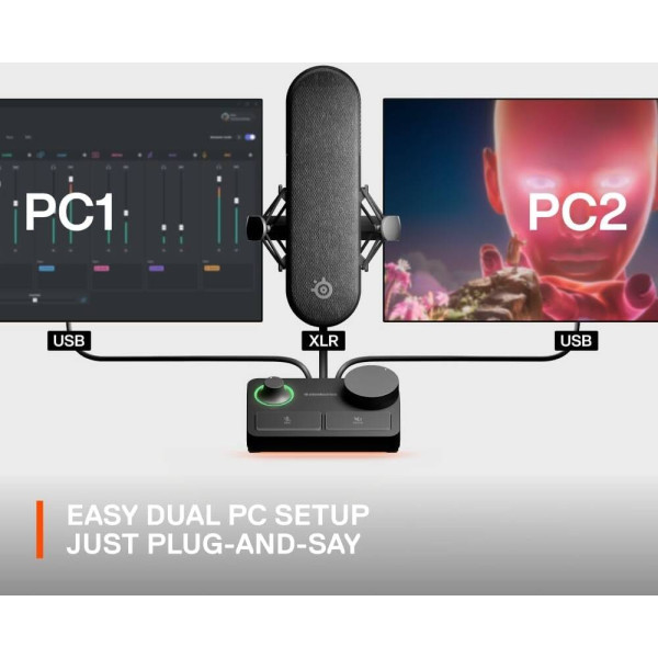 SteelSeries Alias Pro XLR Gaming Microphone Stream Mixer - Black SteelSeries Alias Pro XLR Gaming Microphone Stream Mixer - Black